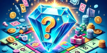 Illustration of Wild Sticker in MONOPOLY GO with Monopoly board in the background