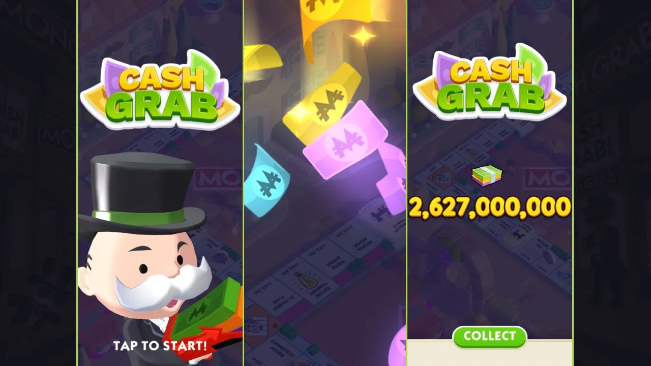 Screenshot of Cash Grab in MONOPOLY GO