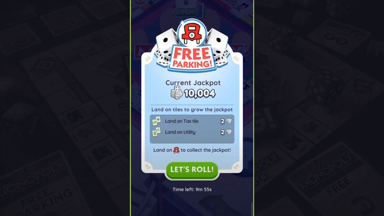 Screenshot of Free Parking in MONOPOLY GO