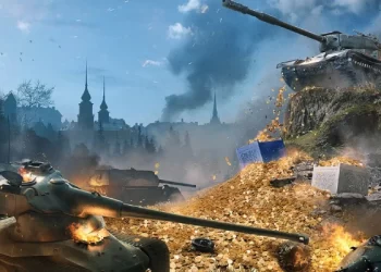 Cover of WOT BLitz mobile game by Wargaming