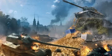 Cover of WOT BLitz mobile game by Wargaming